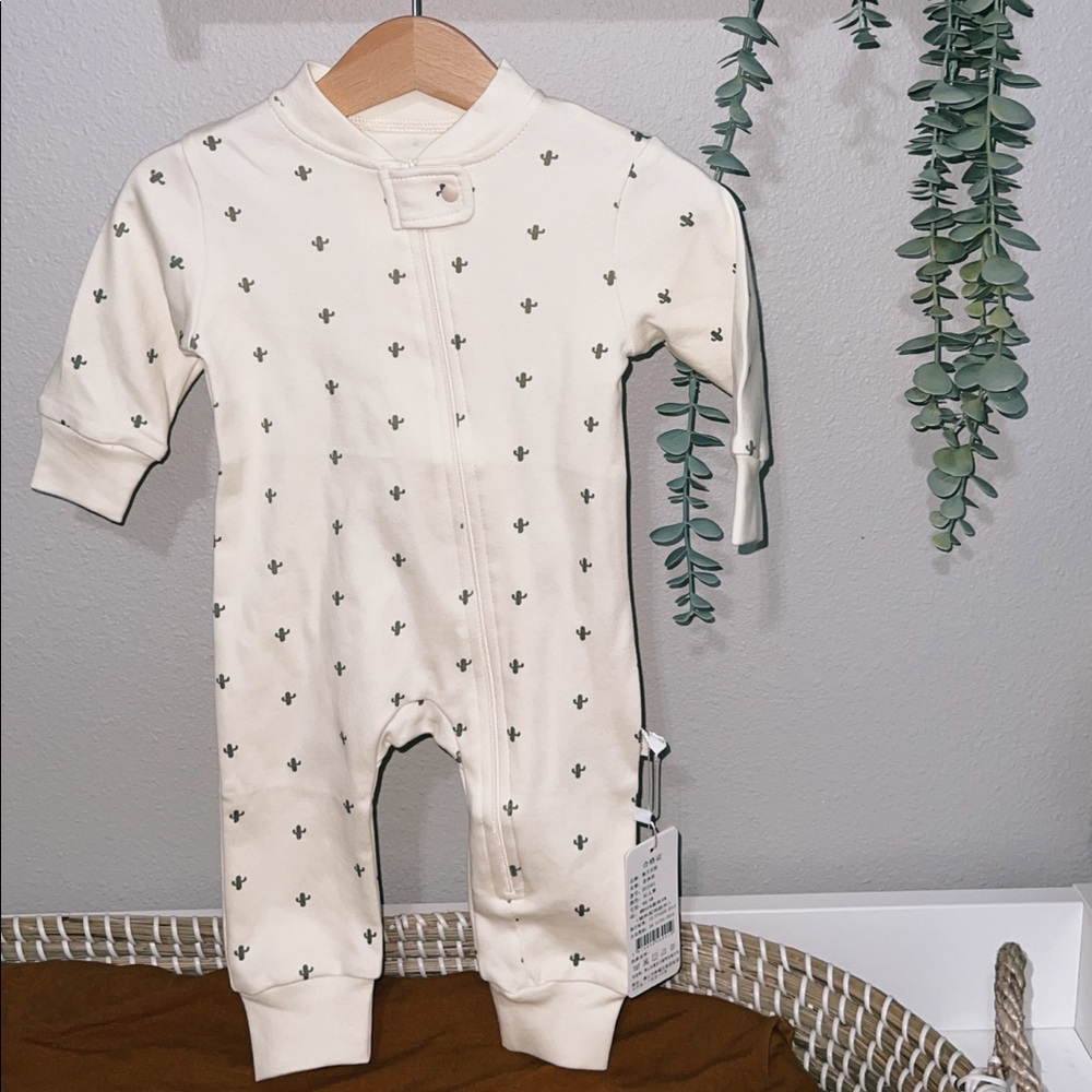 Cactus Baby Zipper Romper